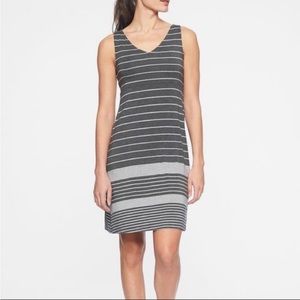 Athleta Santorini striped V-neck dress